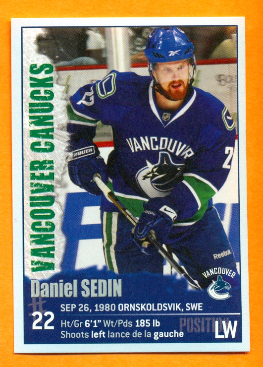 Vancouver Canucks - Daniel Sedin - Vancouver Canucks - Sticker